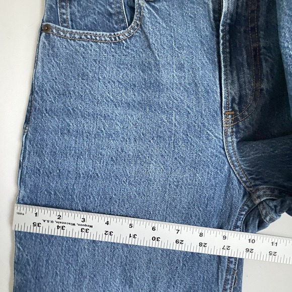 Abercrombie Fitch High Rise Loose Jeans Women 25 Blue Middle Wash Casual Relaxed - Picture 8 of 10